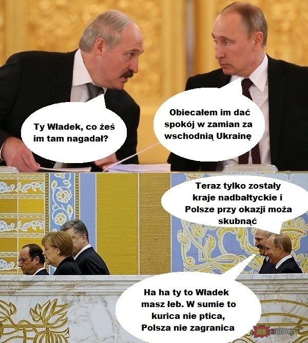 Wesoła morda Putina