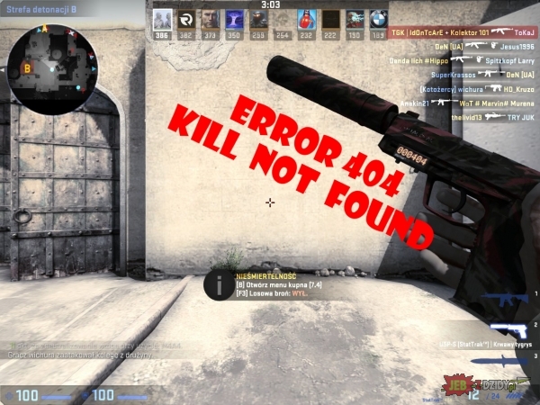 error 404 - kill not found