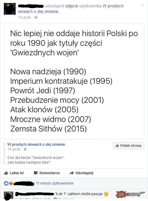 STAR WARS edycja "Polska po '89"