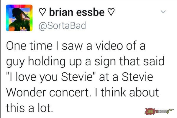 I love you Stevie