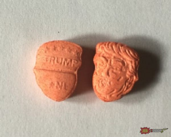 Piguły ecstasy w kształcie Trumpa xD