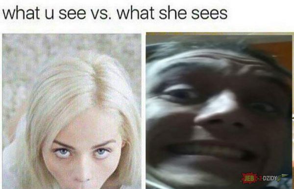 what she sees