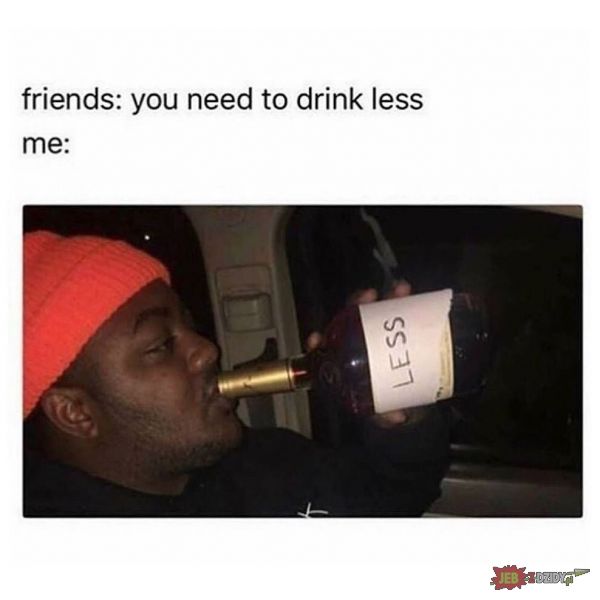 Pij mniej