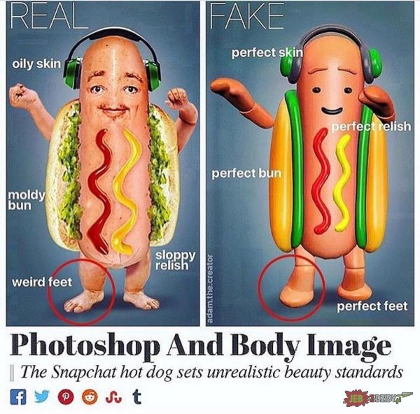 Photoshop vs real