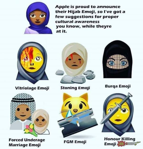Ulepszone hijab emoji