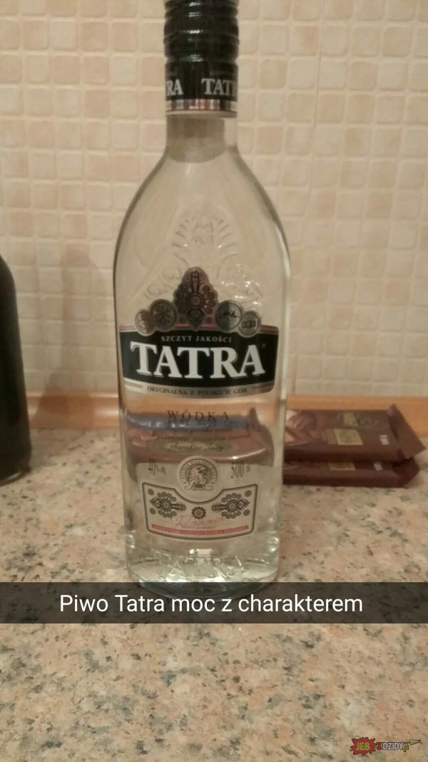 Piwo Tatra moc z charakterem