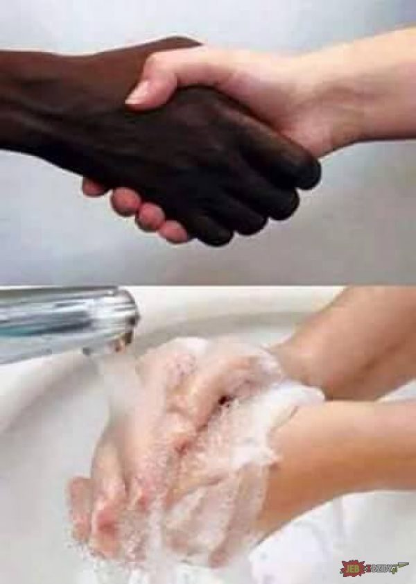 Janusz zawsze myje ręce 