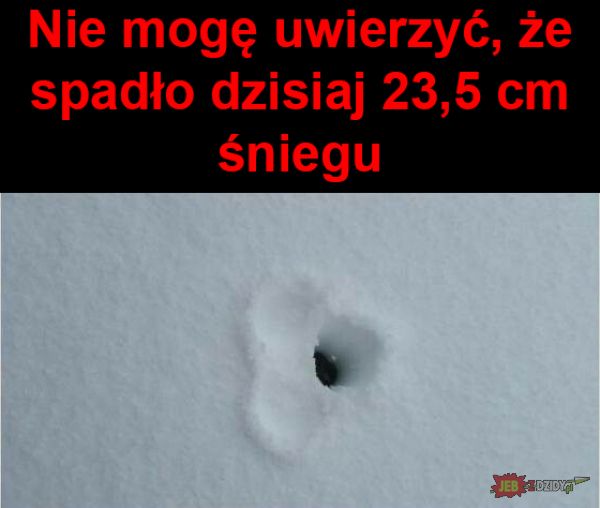 23,5 cm śniegu