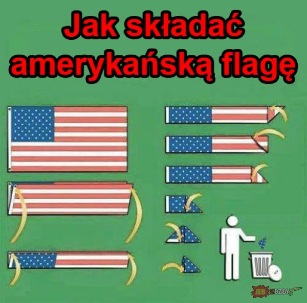 Składanie flagi