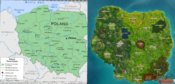 Nowa mapa Polski.