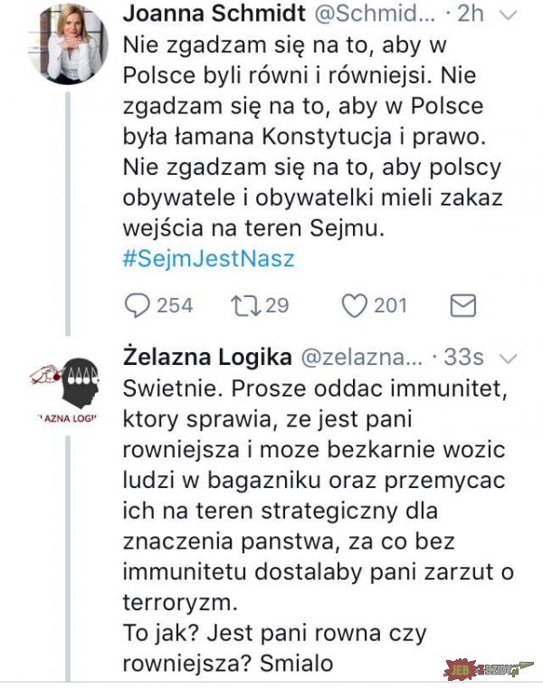 Zaorana Pani poseł. 