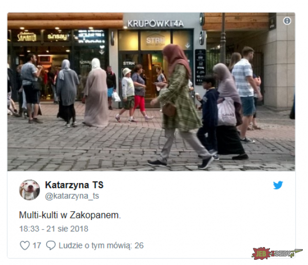 Multikulti w Zakopanem. Muzułmanie krytykuja Polaków za niestosowny strój. Czekamy na zamach?