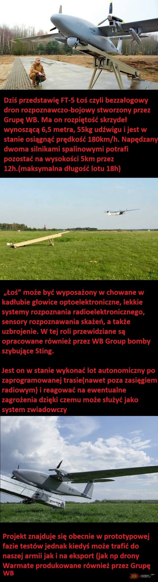 Dron rozpoznawczo-bojowy FT-5 Łoś