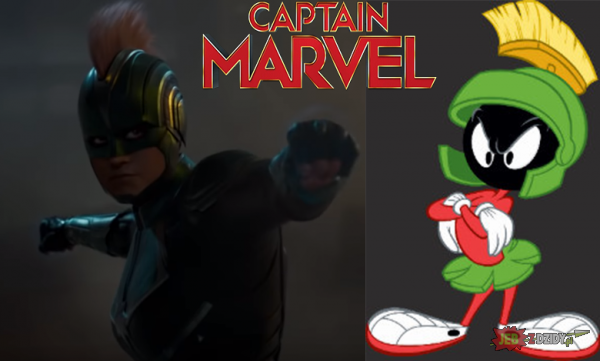 Captain Marvel vs Marsjanin Marwin xD