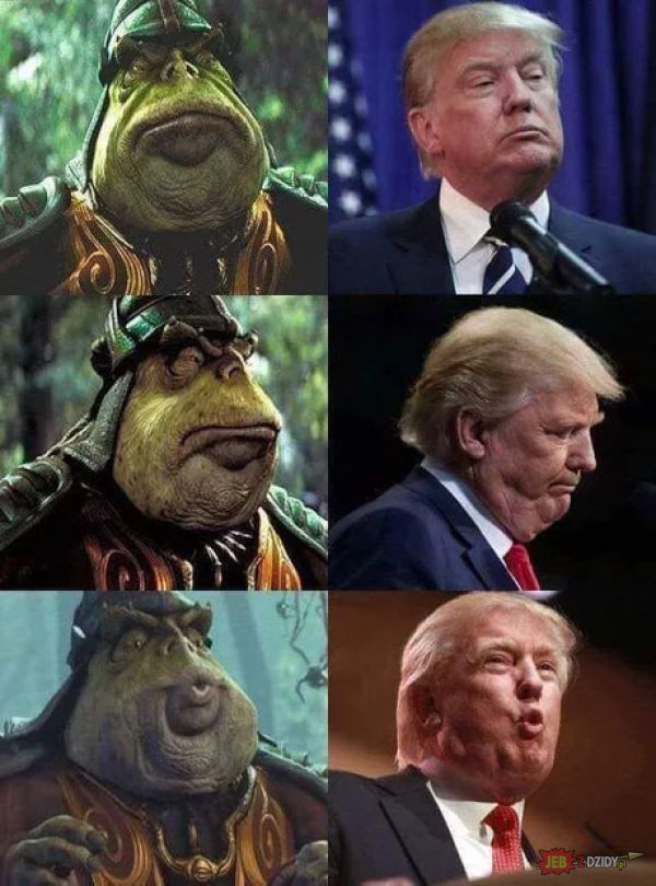Podobieństwo Trumpa do bohatera ze Star Wars