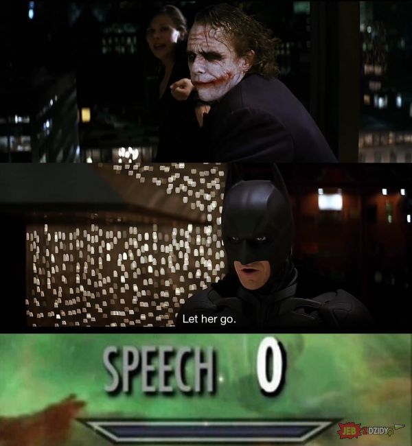 Batman dużo się nie nagadał 