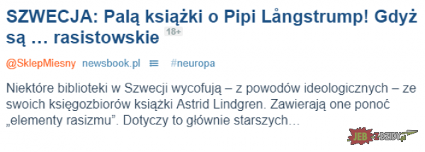 Lewoskręty pluły jadem, że w Polsce ciemnogród, a tymczasem w nowoczesnym kraju takie rzeczy...