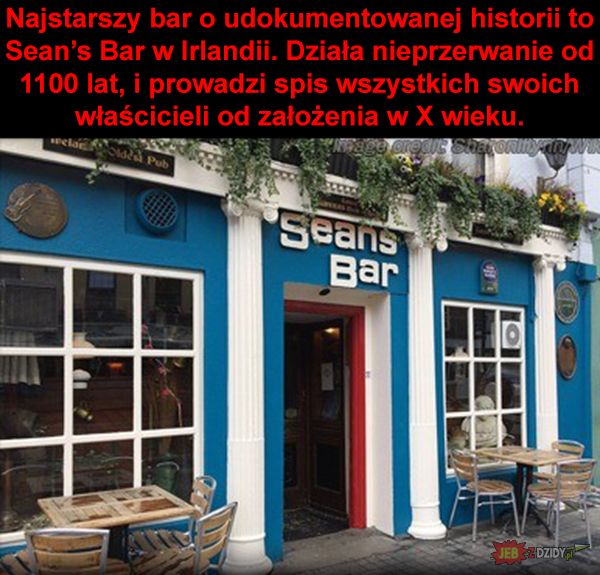 Najstarszy bar na świecie