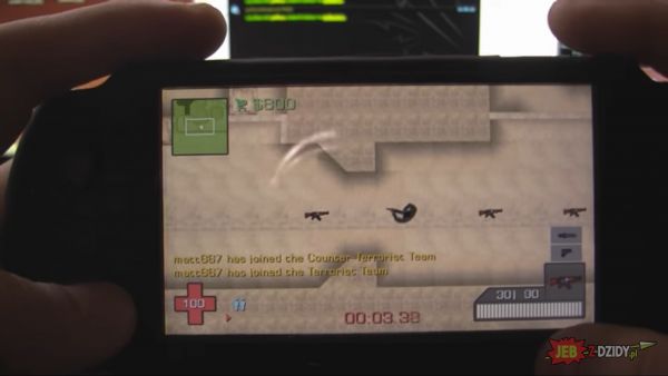 Counter Strike 2D na PSP - Pozdro dla wszystkich , którzy pamiętają ten klasyk.