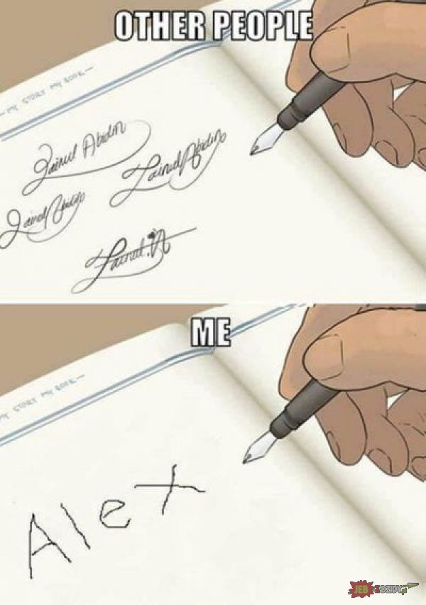 Podpisy.