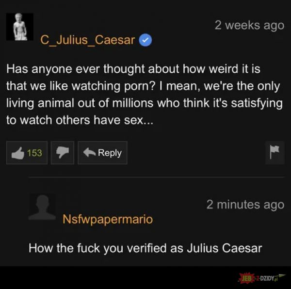 Potwierdzony Juliusz Cezar