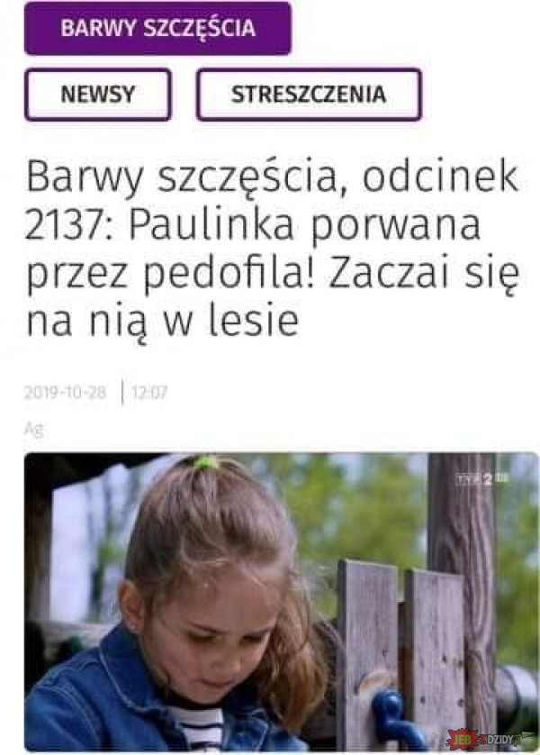 Odc 2137: Paulinka porwana przez pedofila!