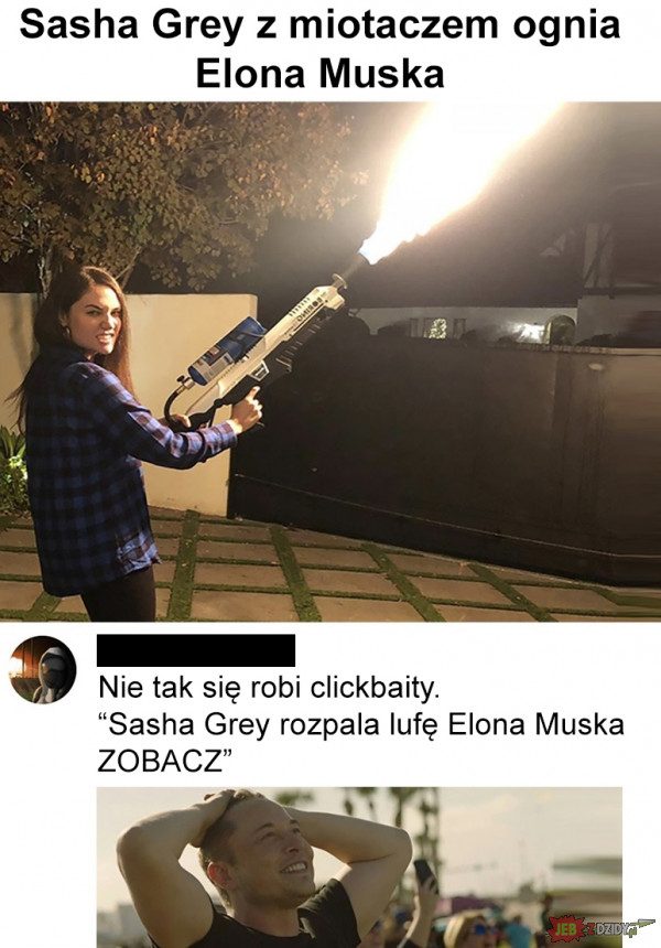 Sasha Grey z ogniem