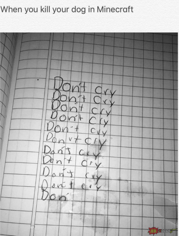 Nie płacz :(