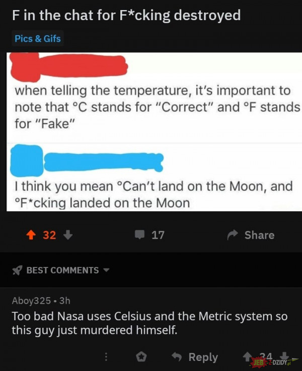 Celsius vs Fahrenheit