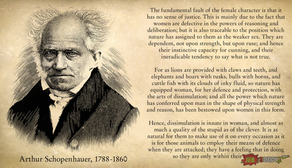 Krótki fragment eseju Schopenhauera.