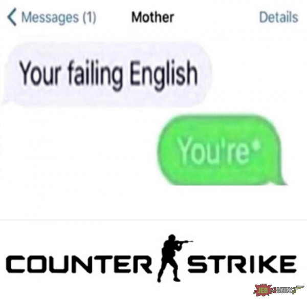 Your failing English