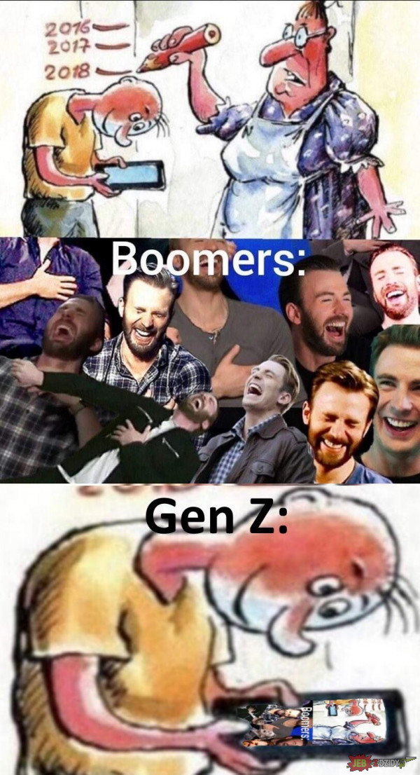 Boomersi vs Zoomersi