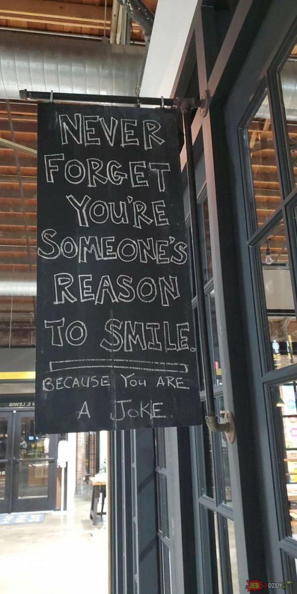Powód do uśmiechu