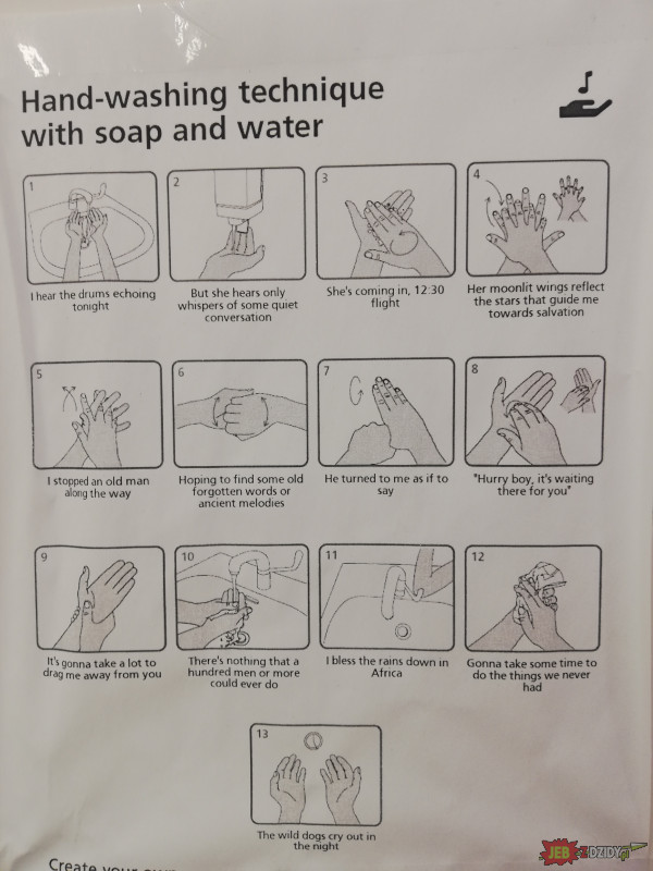 Instrukcja mycia rąk w pracy