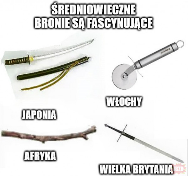 średniowieczne bronie