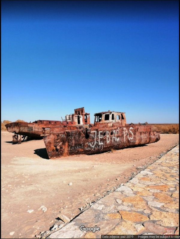 Wraki na Jeziorze Aralskim