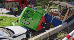 Wykolejenie Maltanki: po zderzeniu z samochodem lokomotywa wypadła z torów!
