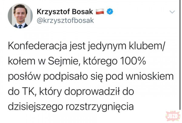 Krzysztof Bosak nie myje dupy