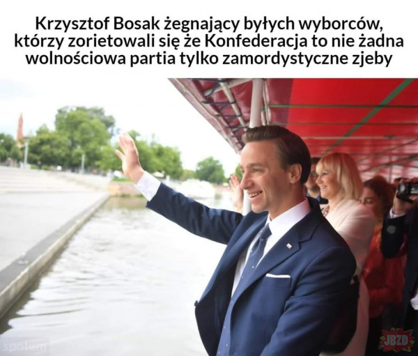 Krzysztof Bosak żegna wyborców