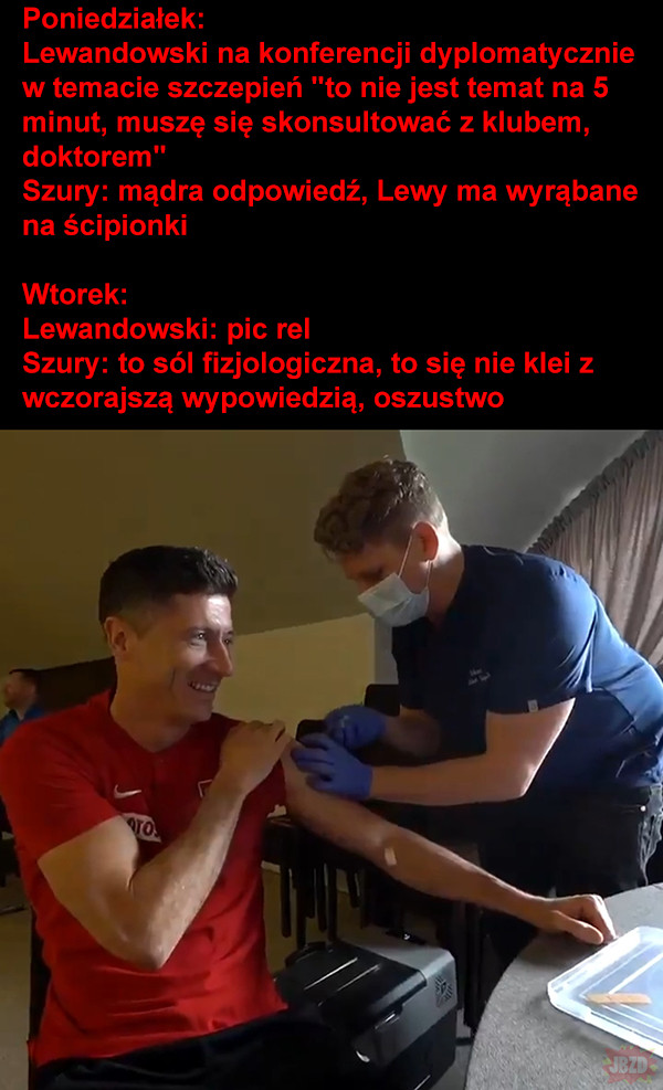 Lewandowski i antyszczepionkowcy