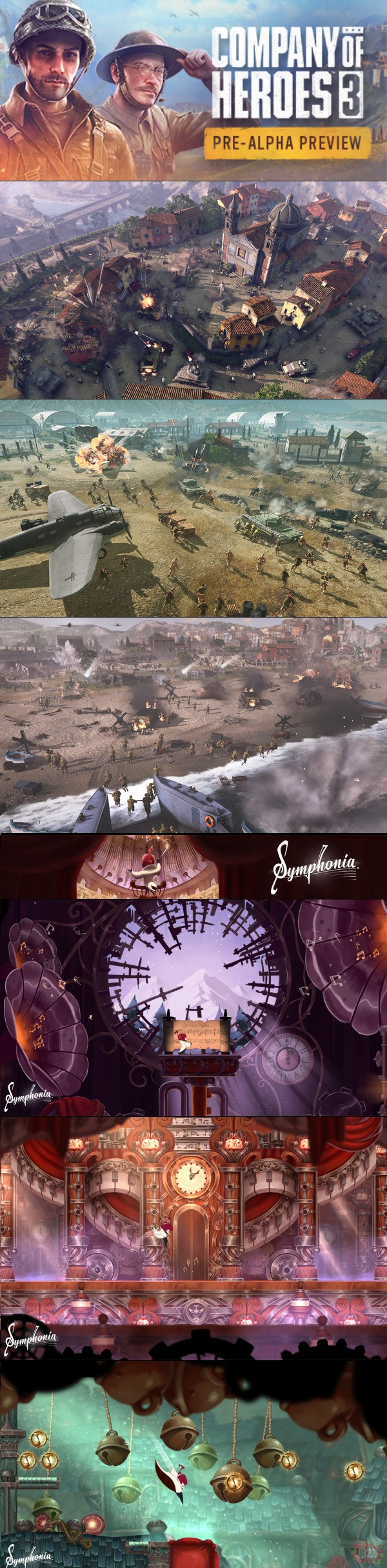 Pre-Alpha Company of Heroes 3 za darmo na Steam oraz Symphonia za darmo na GOG
