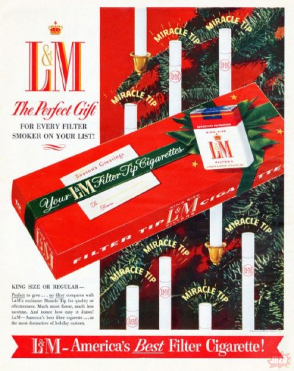 L&M doskonały prezent, USA lata 50. XX wieku.