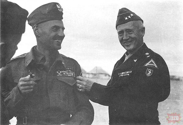 Generał Władysław Anders i Generał George Patton. Może w innym wymiarze są przywódcami Nato.