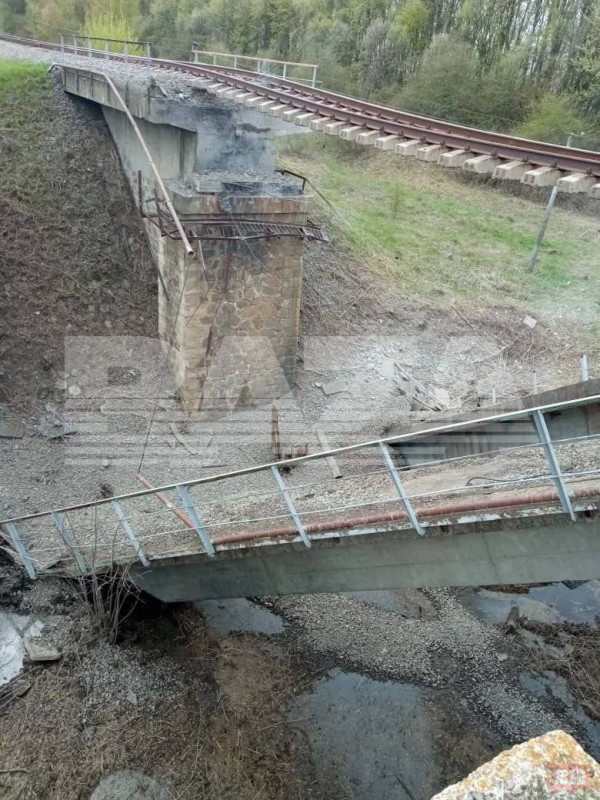 Ktoś ruskim most w rejonie Kurskim rozwalił