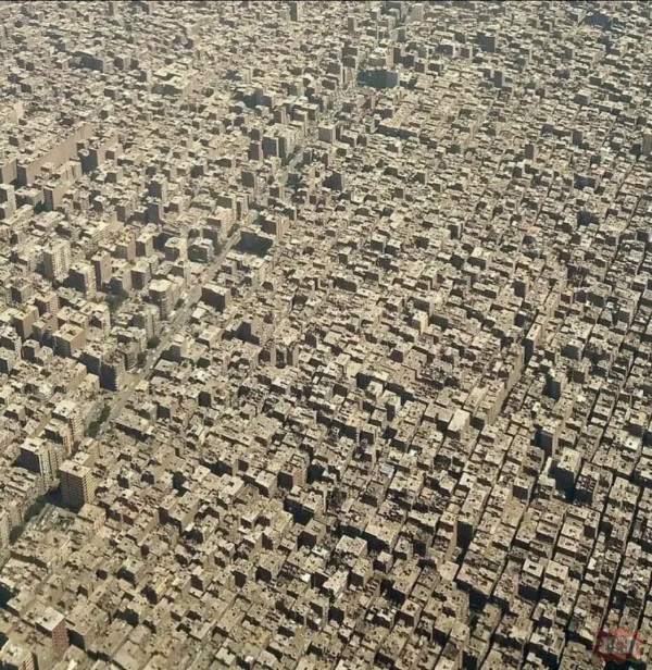 Kair widziany z lotu ptaka.