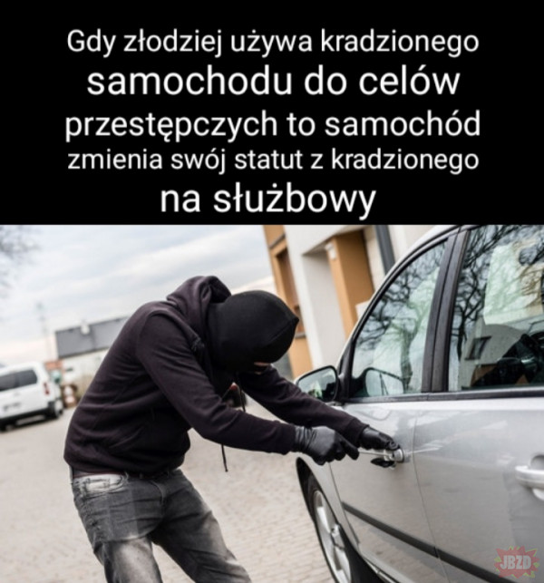 Kradzione auto użyte w celach przestępczych
