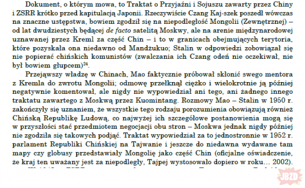 Tajwan nie uznawał Mongolii za byt nie chiński do 2002 roku.