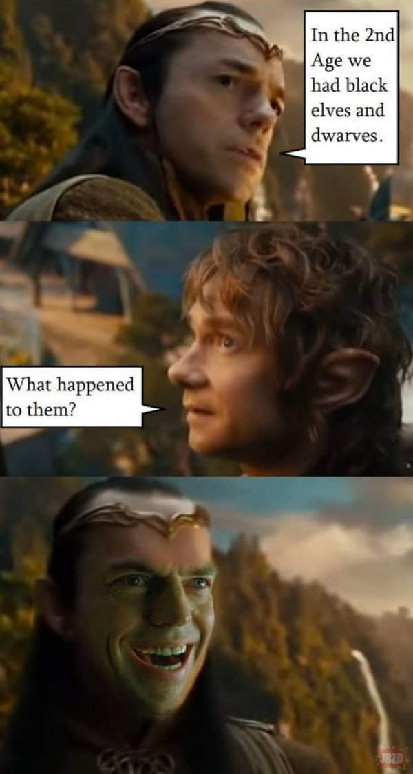 Gandalf nie wiedział o czystce czarnych elfów