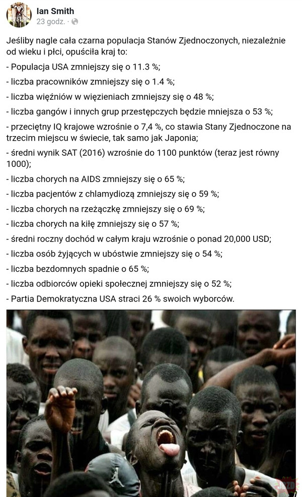 Statystyka to nie rasizm