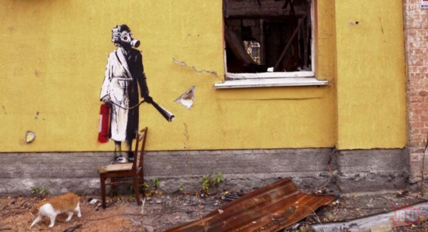 Nowe prace Banksyego w Ukrainie